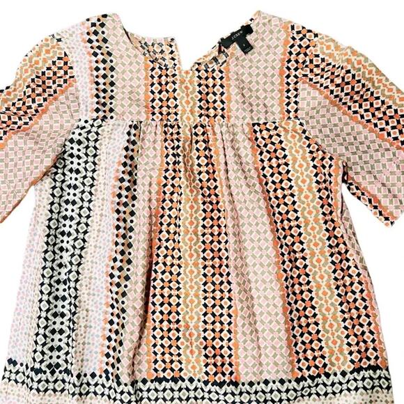 J. Crew Pink geo top Size 2 - Picture 3 of 7